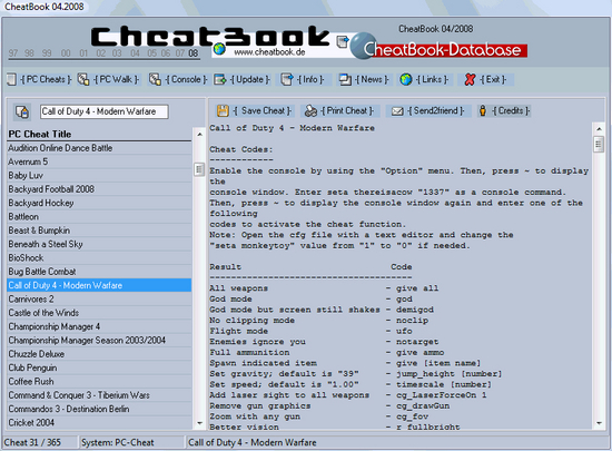 CheatBook Issue 04/2008