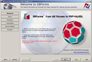 DBForms from MS Access to PHP + MySQL