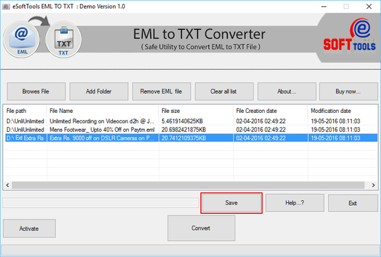 EML to TXT Converter
