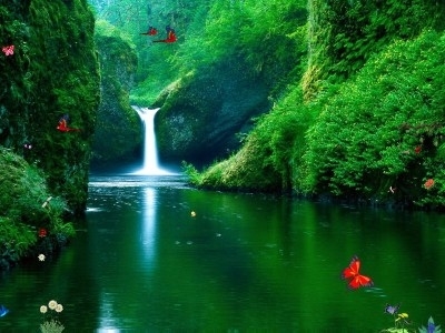 Green Waterfalls