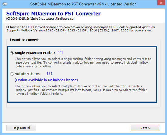 Import MDaemon to PST