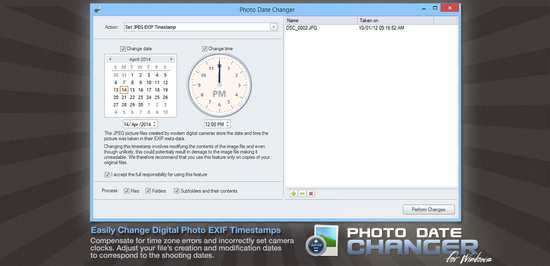 Photo Date Changer for Windows