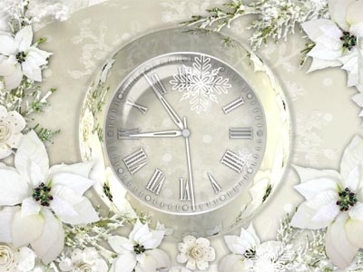 Silver Clock Screensaver