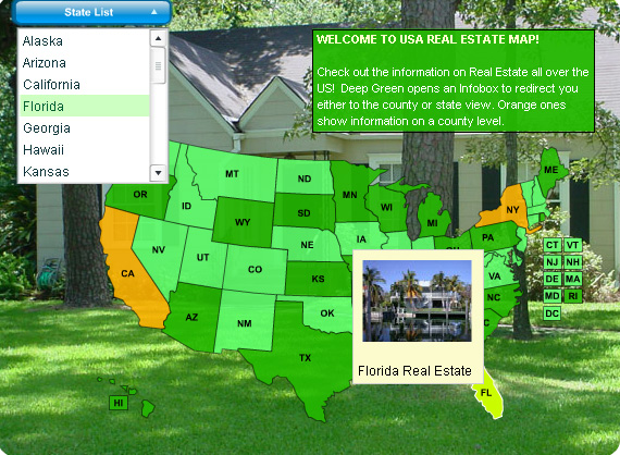 real estate. Download USA Real Estate Map