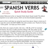 101 Spanish Verbs Quick Study Guide