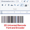 2D Barcode Font and Encoder for Windows