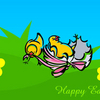 Animated Easter Chicks Wallpaper