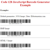Code-128 GS1-128 JavaScript Generator
