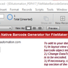 PDF417 Filemaker Barcode Generator