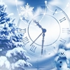Snowfall Clock Screensaver