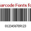 TrueType 1D Barcode Font Package
