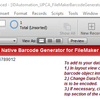 UPC EAN Native Filemaker Barcode Generat