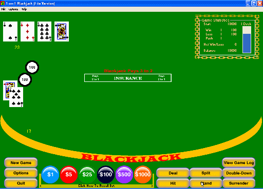 1-on-1 BlackJack Lite