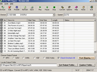 1st CD to MP3 Ripper 