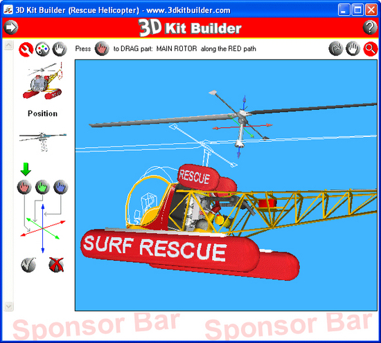 3D Kit Builder (Rescue Helicopter)