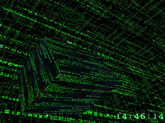 3D Matrix Screensaver