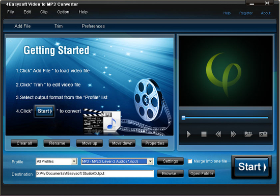 4Easysoft Video to MP3 Converter