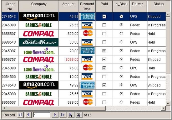 A Java Grid Control - QuickTable