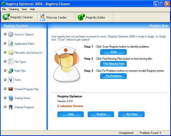 Registry Optimizer 2006