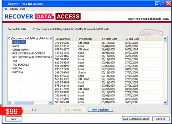 Access 2003 Database Repair