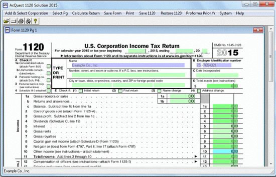 AcQuest 1120 Solution 2015