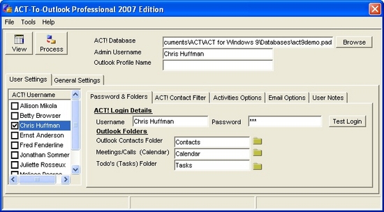 ACT-To-Outlook Professional - 2007