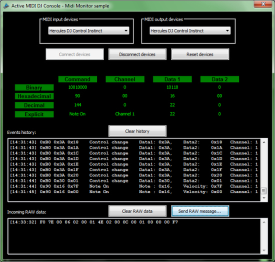 Active MIDI DJ Console