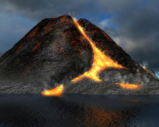 Active Volcano 3D Screensaver