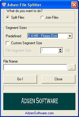 Adsen File Splitter