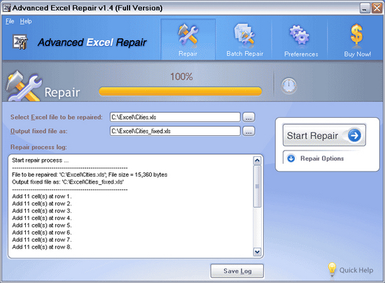 Advanced Excel Repair