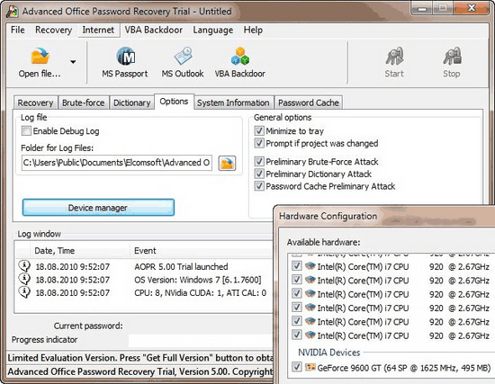 Advanced Office Password Recovery