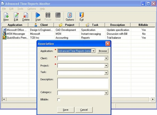 Advanced Time Reports Monitor