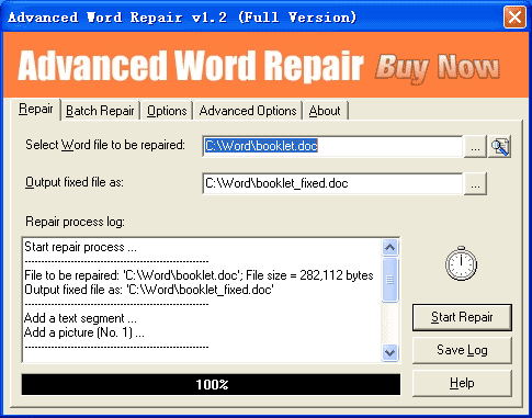 Advanced Word Repair