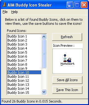 AIM Buddy Icon Stealer