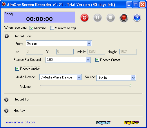 AimOne Screen Recorder