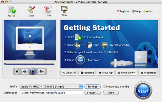 Aiseesoft Apple TV Converter for Mac