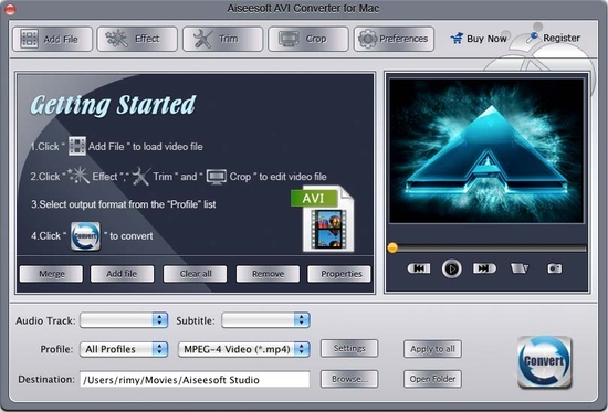 Aiseesoft AVI Converter for Mac