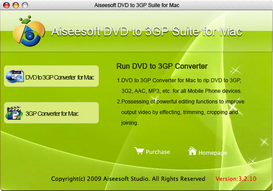 Aiseesoft DVD to 3GP Suite for Mac