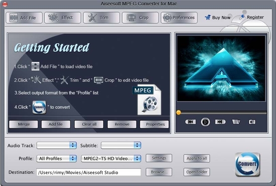 Aiseesoft MPEG Converter for Mac