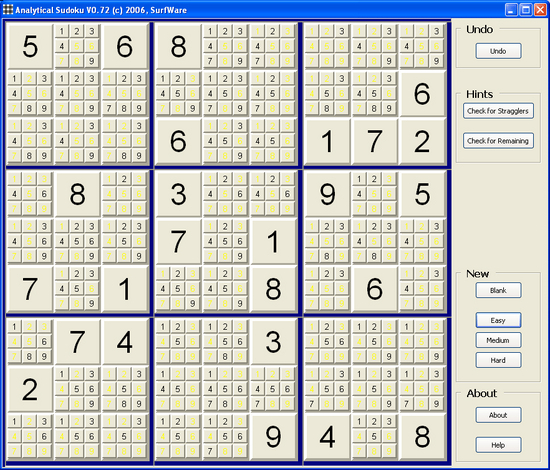 Analytical Sudoku