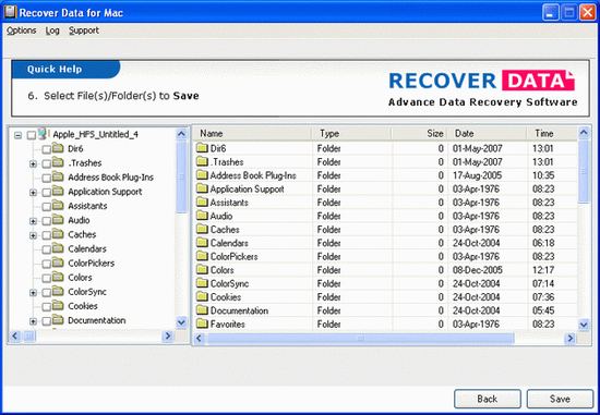 Apple Mac File Recovery