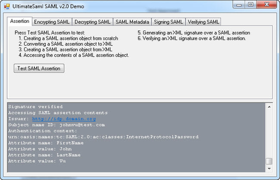 ASP.NET SAML Component for CS VB.NET