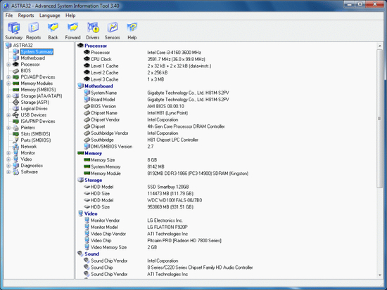 ASTRA32 - Advanced System Information Tool