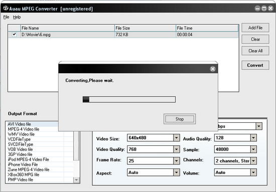 AUAU-Soft MPEG Converter