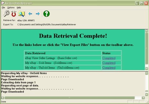 Auction Data Retriever