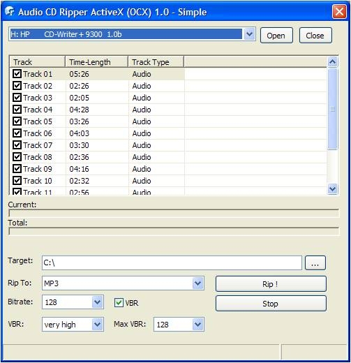 Audio CD Ripper OCX