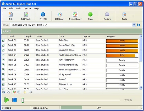 Audio CD Ripper Plus