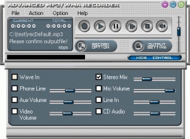 Audio MP3 WMA Recorder