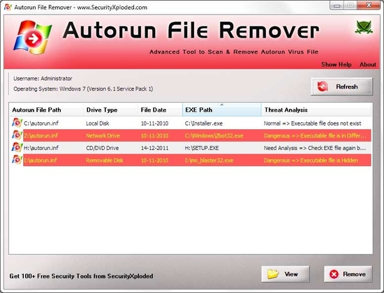 Autorun File Remover