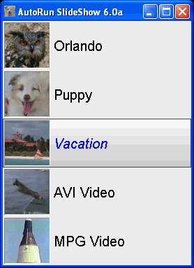AutoRun Slideshow